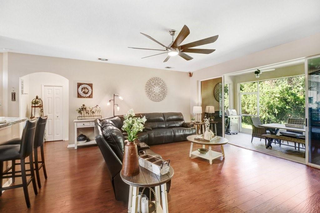 Living Room with view to back yard