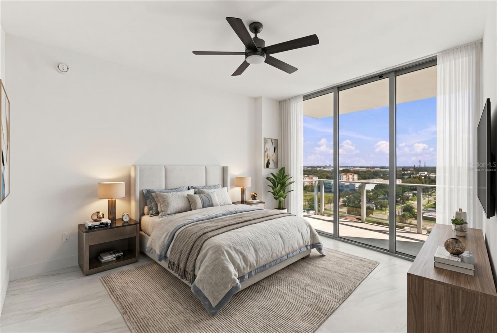 Virtually Staged 3rd Bedroom