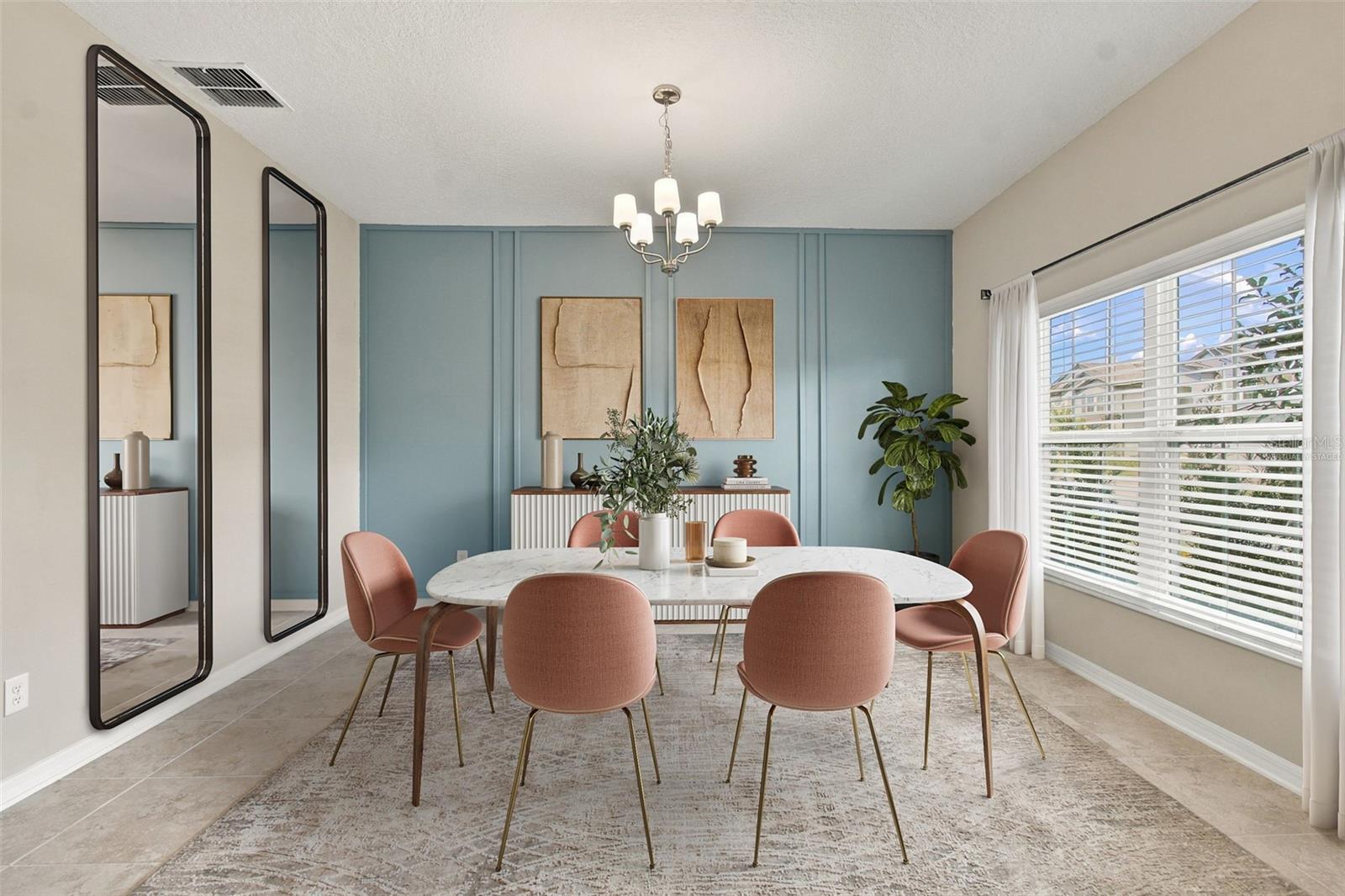 Virtually Staged Dining Room