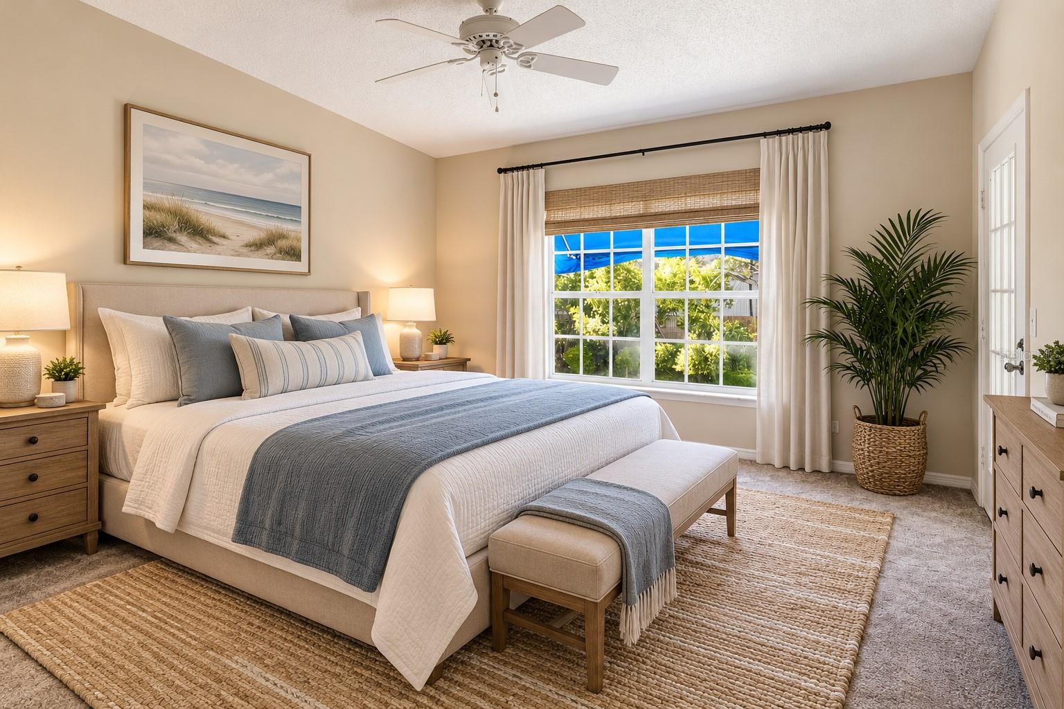 Virtual Staged Bedroom