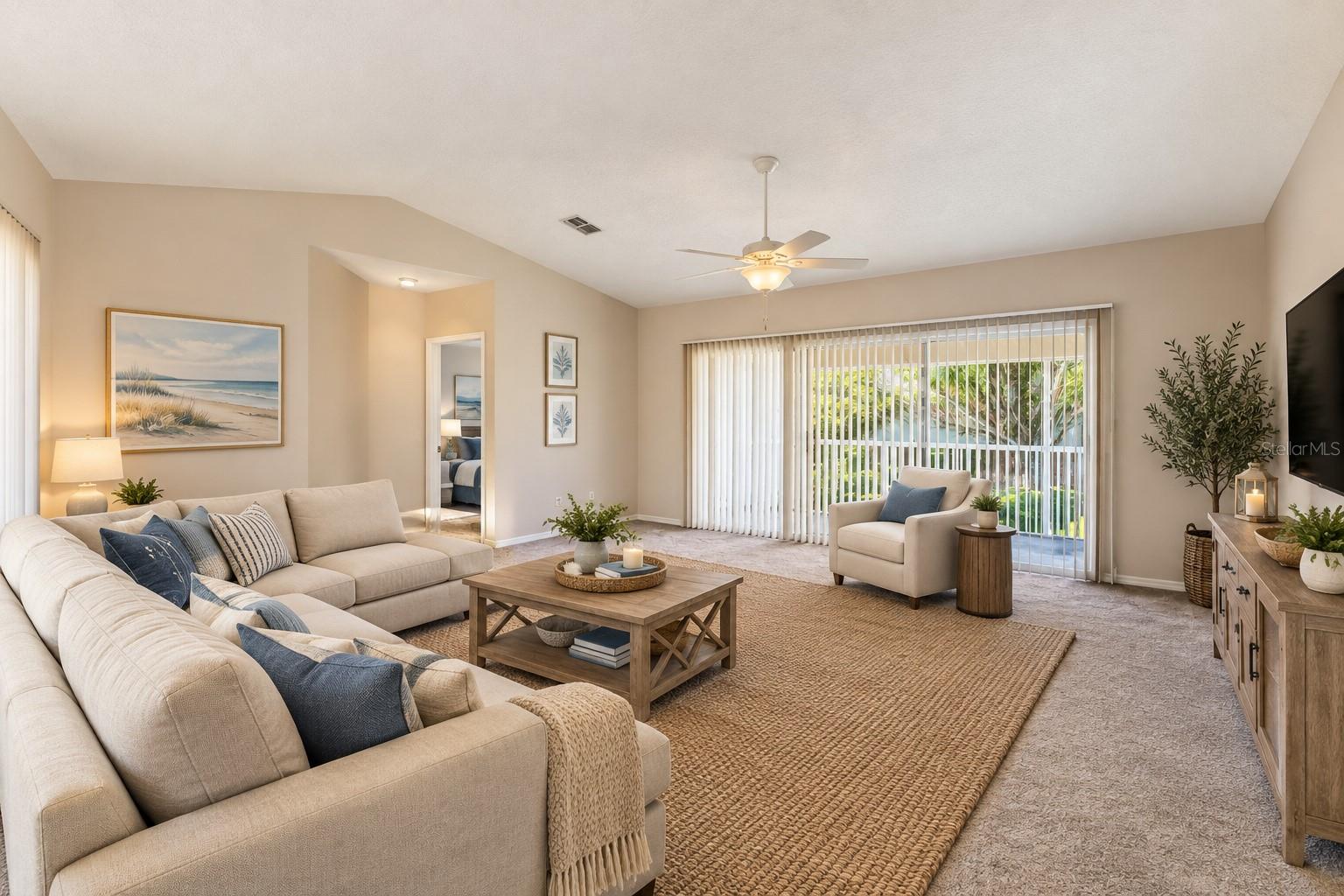 Virtual Staged Living Room