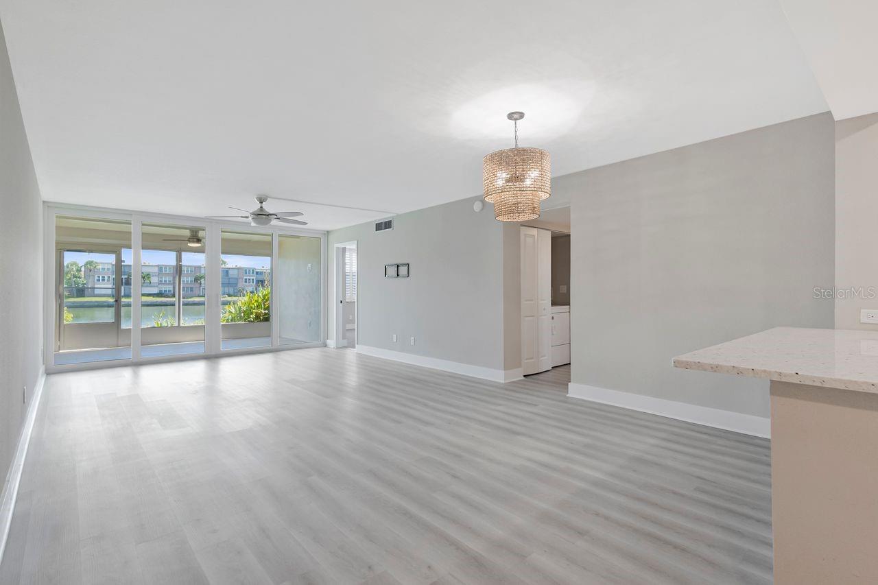 Living/dining space