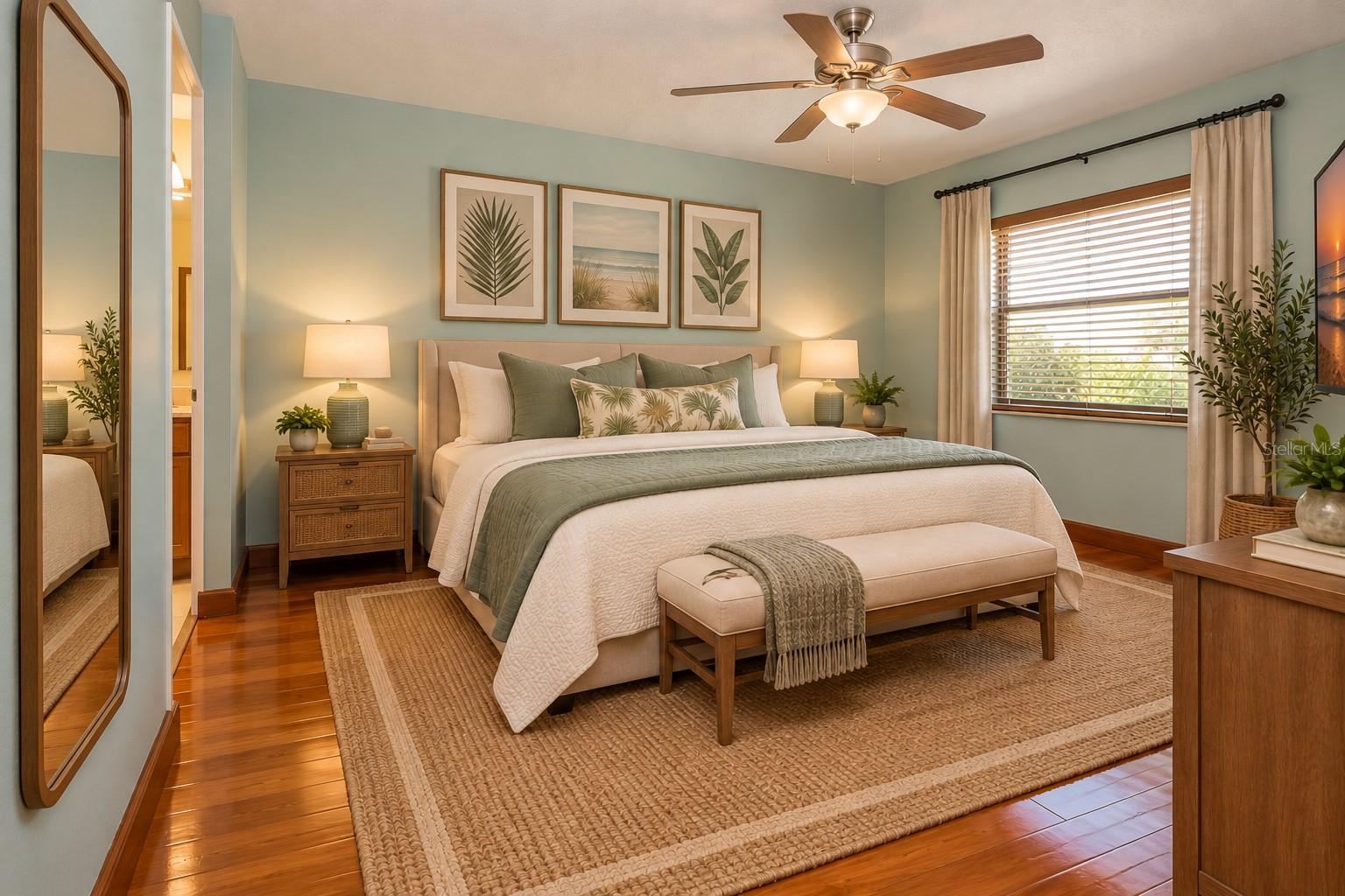 Staged Primary Bedroom