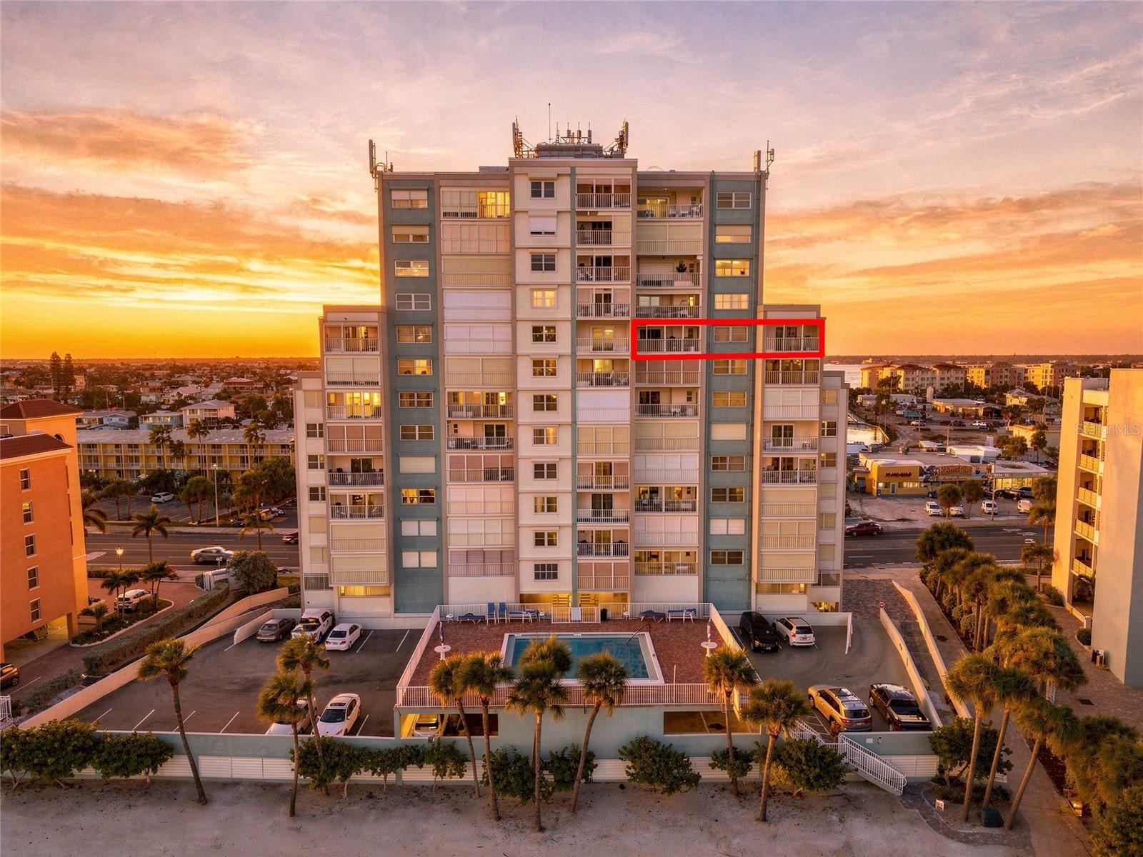 Tenth story views. No neighbor above your bedroom for total peace and relaxation.