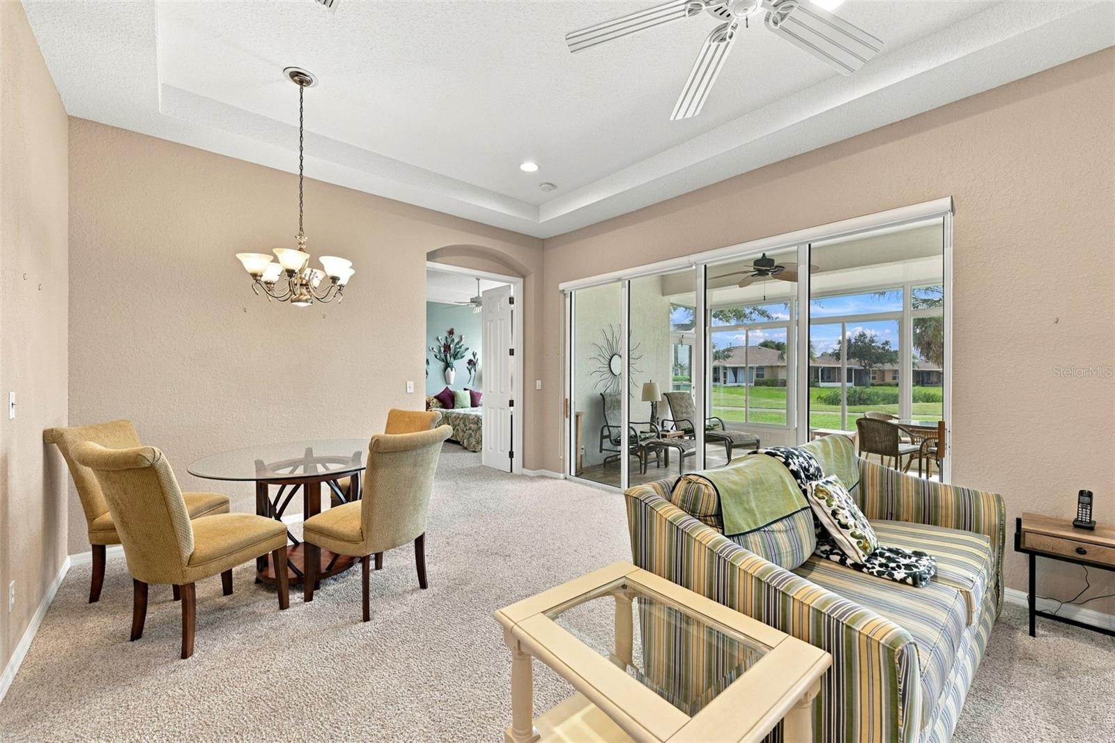 Family Room Looking into the  Dining Area