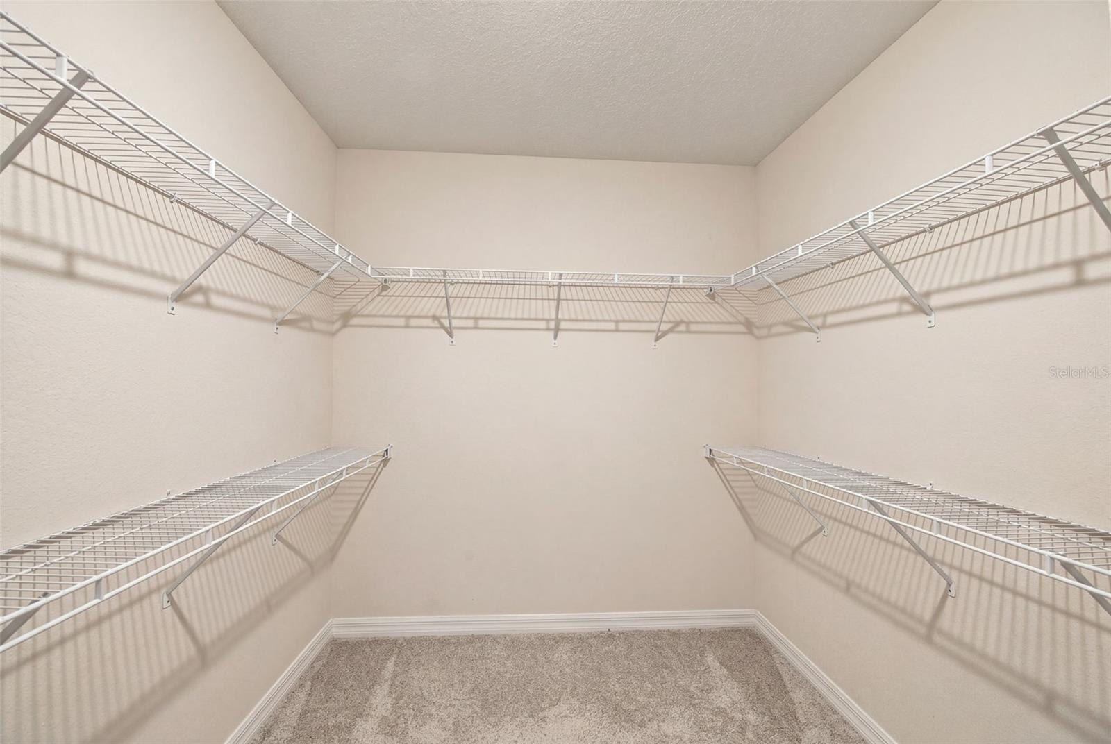Primary walk in closet