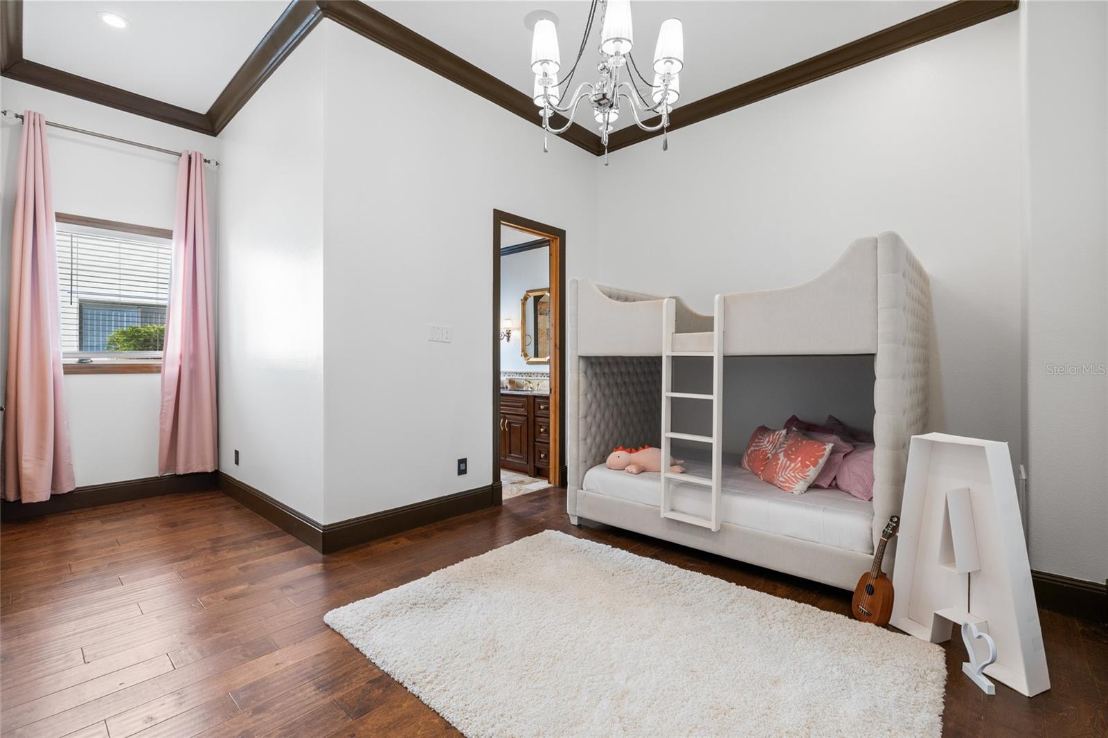 Bedroom 2 with ensuite bathroom and walk in closet