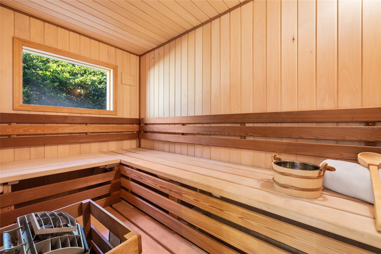 Sauna in master bathroom