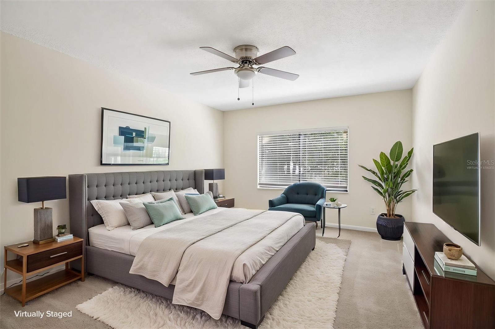 Primary Bedroom - Virtually Staged