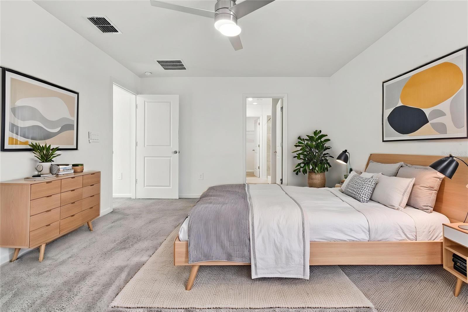 Primary Bedroom - Virtually Staged