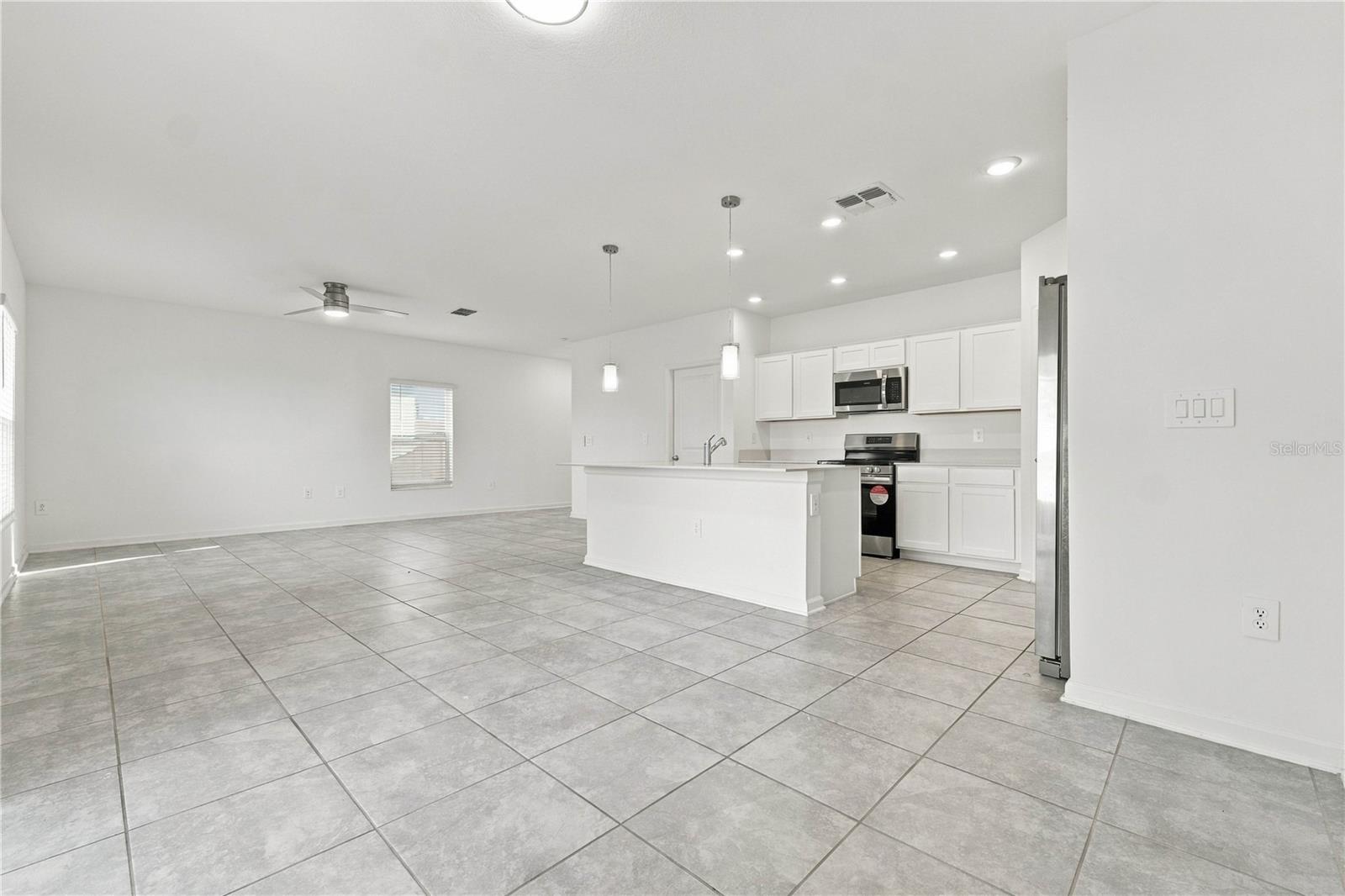 Kitchen Open to Living Area