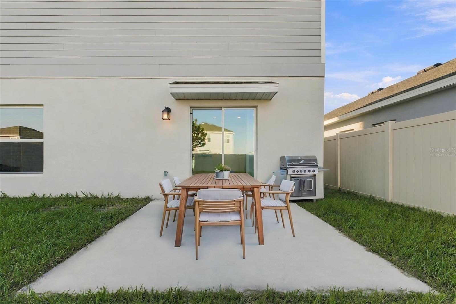 Back Patio - Virtually Staged