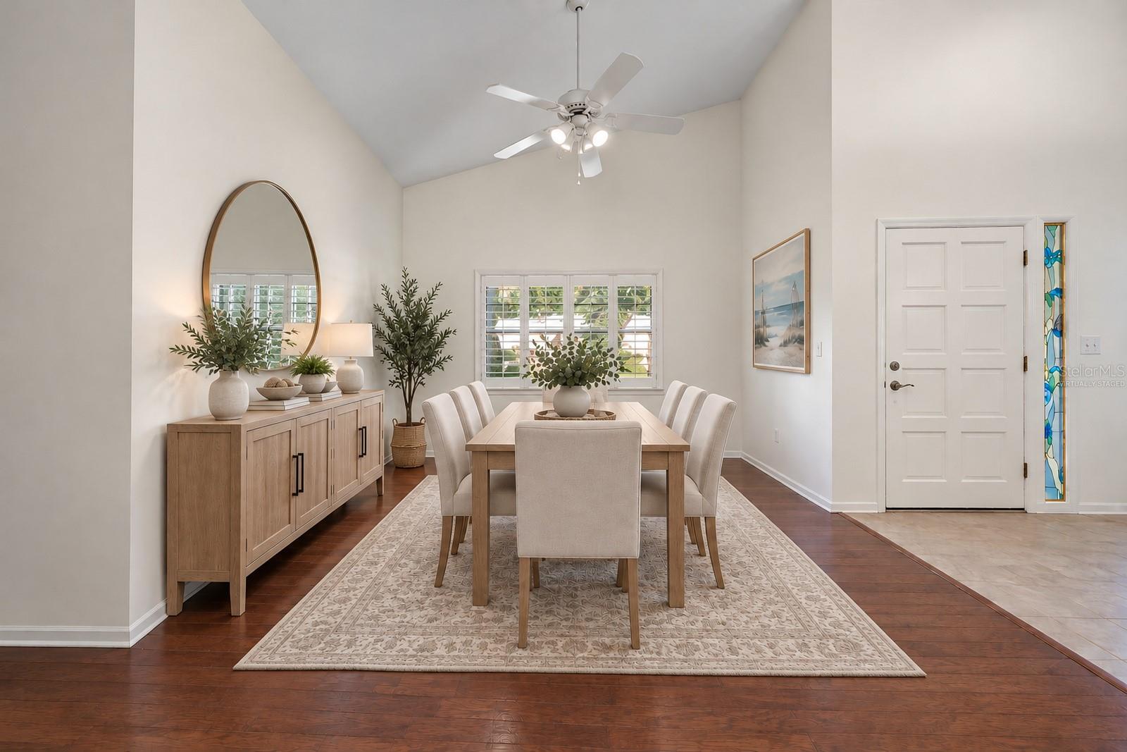 Virtually staged Formal dining room Virtually staged Formal dining room