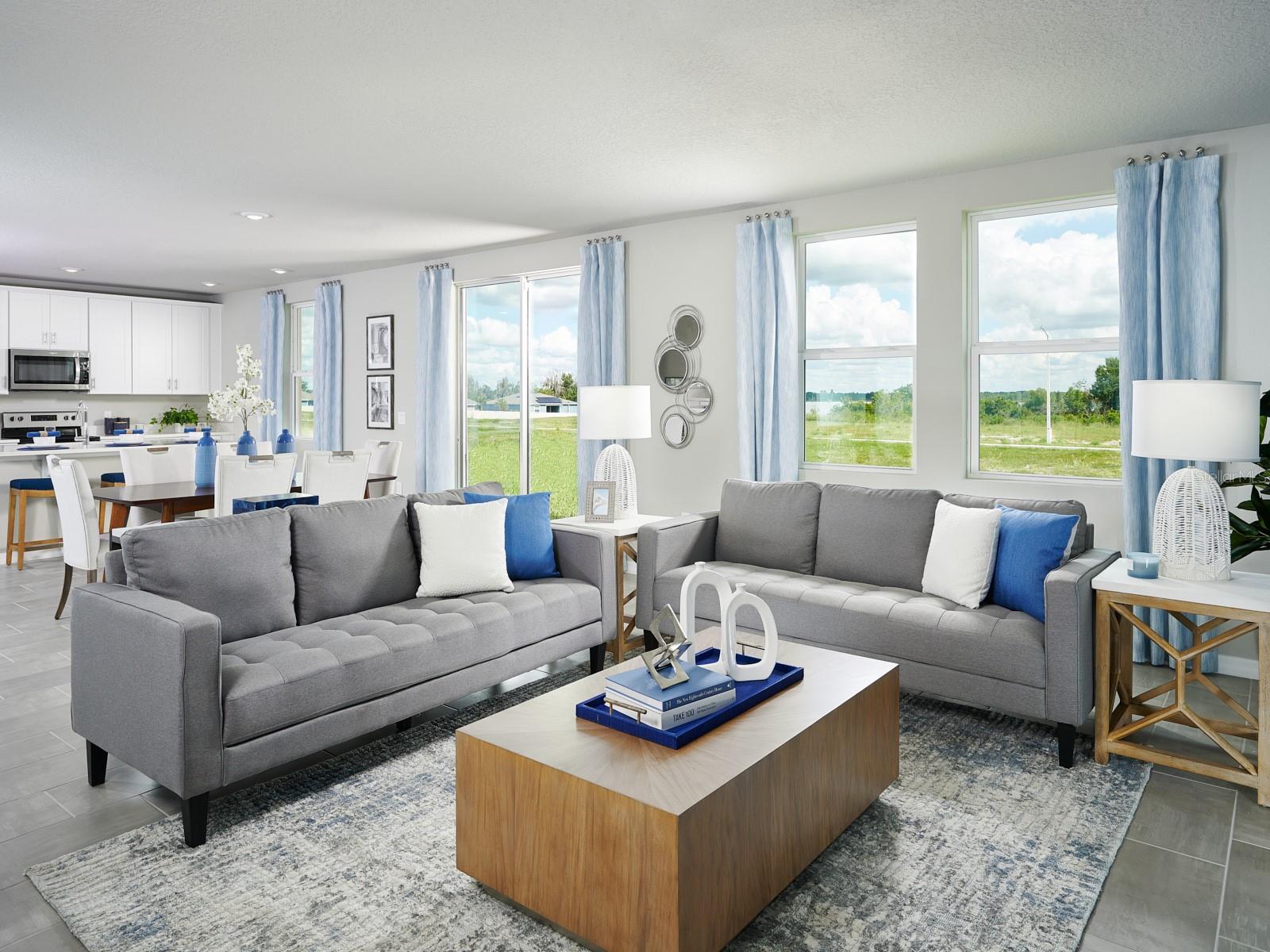 Step into the elegance of VillaMar, a thoughtfully designed home where sophistication meets everyday comfort. This expansive floorplan offers four spacious bedrooms, three full baths, and a versatile family room, providing exceptional flexibility for modern living. At the heart of the home, the gourmet-inspired kitchen seamlessly connects to the dining area and grand great room, creating an inviting yet refined space perfect for entertaining guests or enjoying memorable moments with family. Thoughtfully crafted with an emphasis on openness, comfort, and style, VillaMar delivers a luxurious living experience designed to complement today's discerning homeowner.