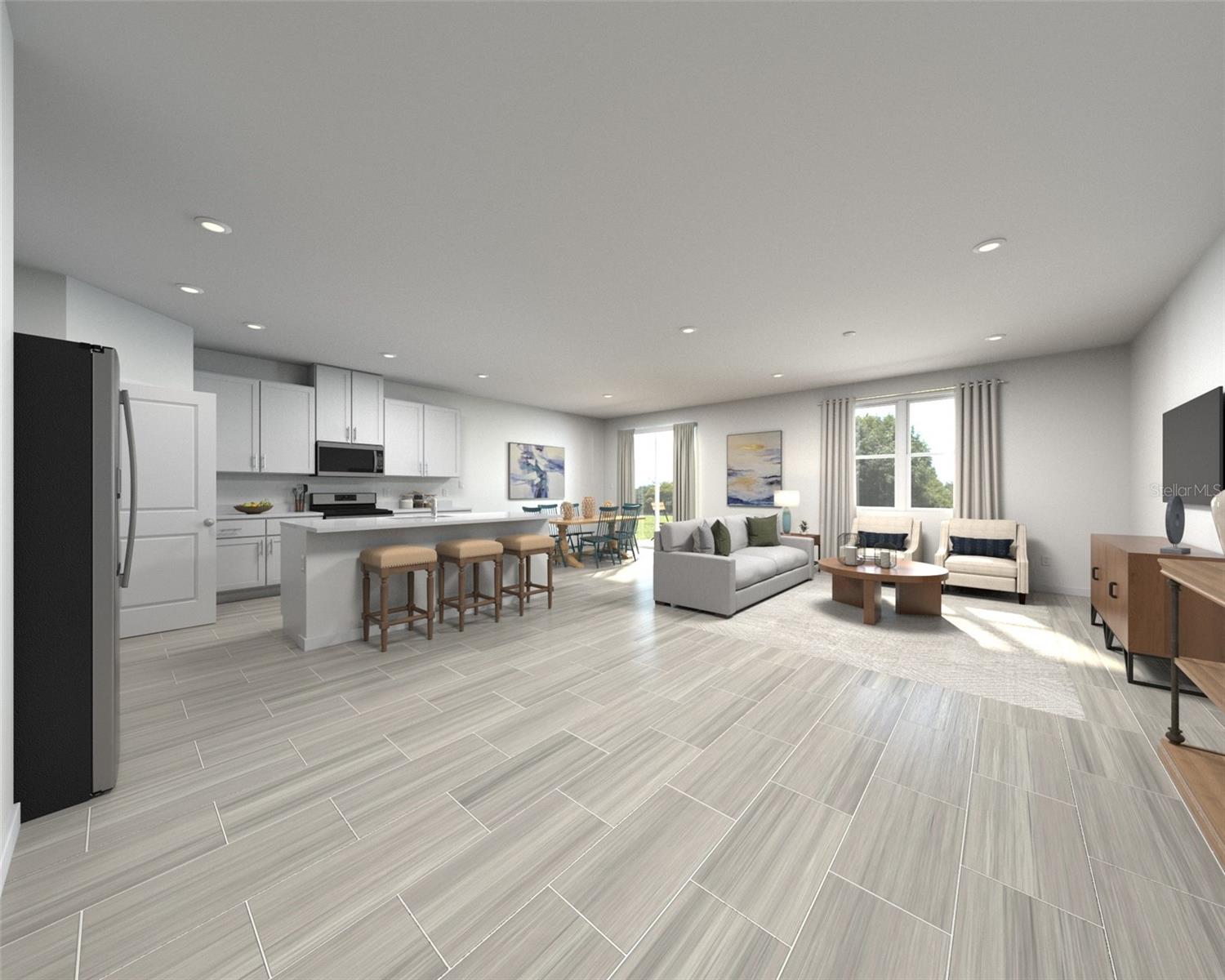 Discover exceptional space and comfort in Two Rivers, a thoughtfully designed home that perfectly balances style and functionality. This versatile floorplan features four spacious bedrooms and three full baths, providing plenty of room for family, guests, or a private home office. At the heart of the home, the open-concept kitchen overlooks the dining area and great room, creating a welcoming space ideal for entertaining and everyday living. With its seamless flow, generous living areas, and modern design, this home offers the perfect setting for gathering with loved ones, creating cherished memories, and enjoying the lifestyle you've been dreaming of.