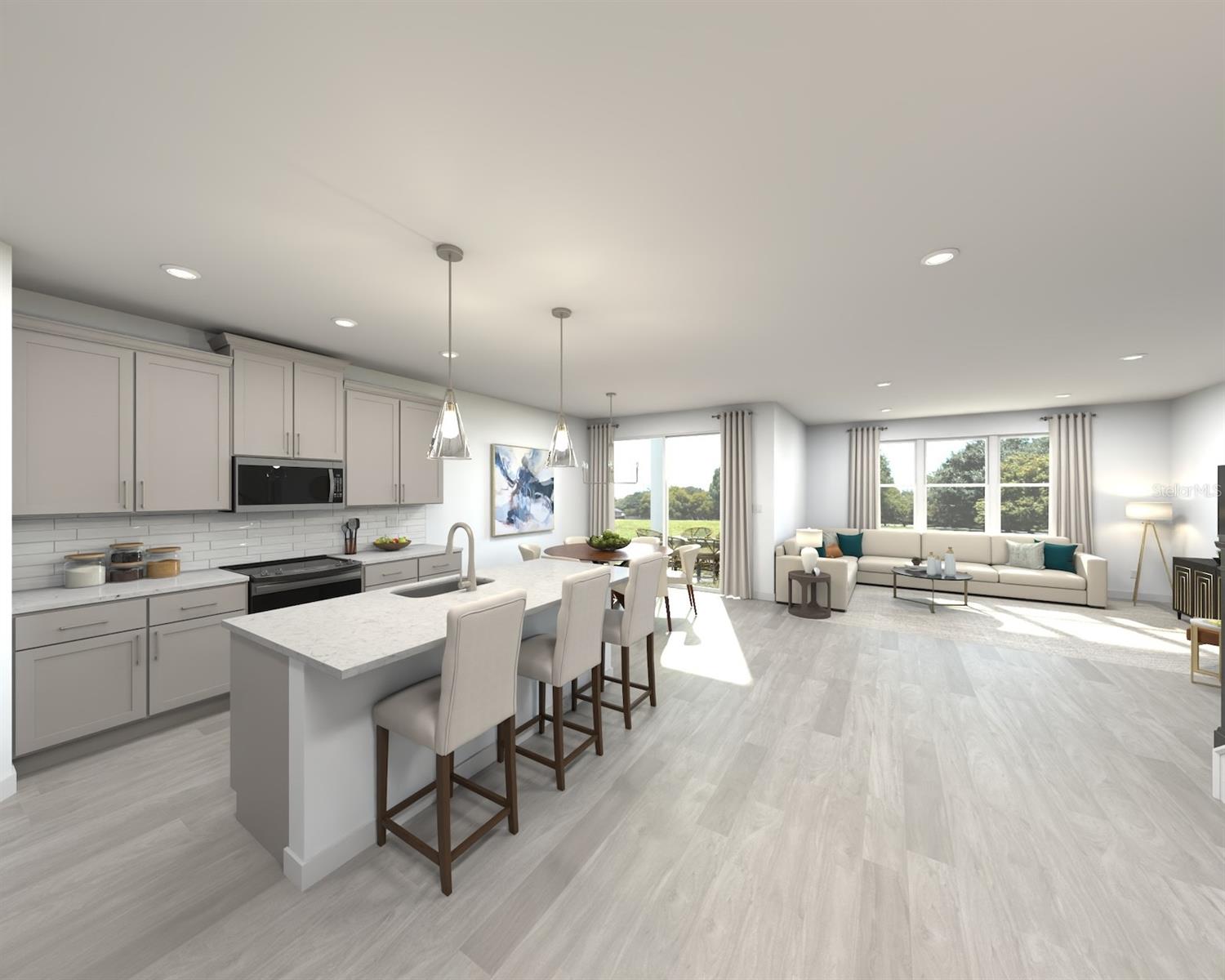 Welcome to Coasterra, a thoughtfully designed home that offers the perfect blend of comfort, style, and functionality. This inviting floorplan features four spacious bedrooms, two full baths, and a versatile family room, providing plenty of space for both everyday living and special occasions. The open-concept kitchen seamlessly connects to the dining area and great room, creating a warm and welcoming atmosphere that's ideal for gathering with family, entertaining guests, or simply enjoying life at home. With its modern layout and flexible living spaces, Coasterra is designed to fit your lifestyle and provide the perfect place to create lasting memories.