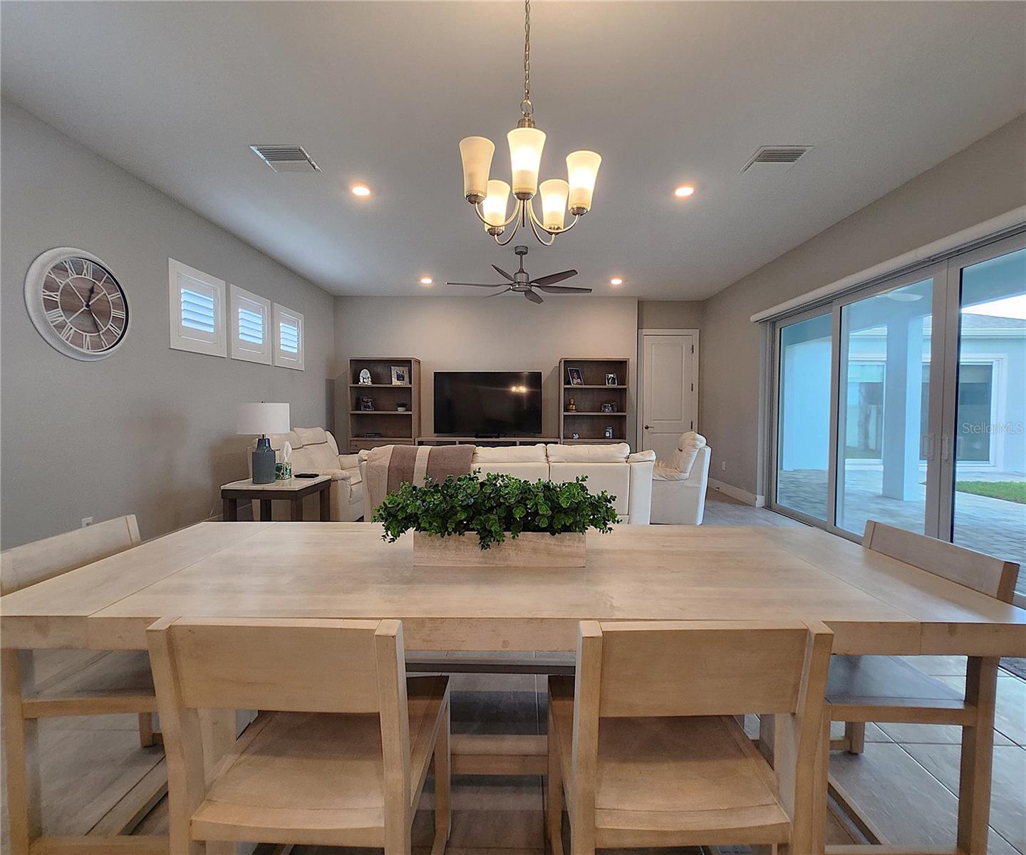 Main home: plantation shutters, remote controlled shade, large living room, dining area, large open kitchen, 3 bedrooms, 2 full bathrooms, 1 guest bathroom, interior laundry room