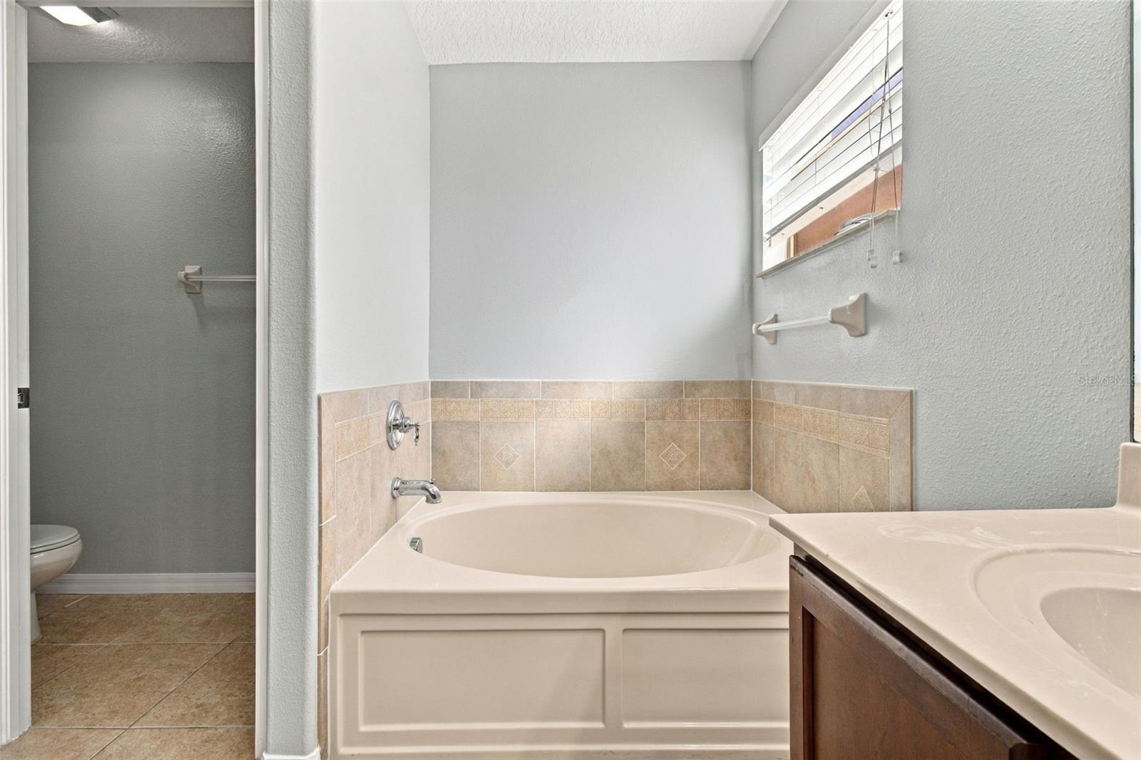 Water Closet.and Garden Tub in Ensuite