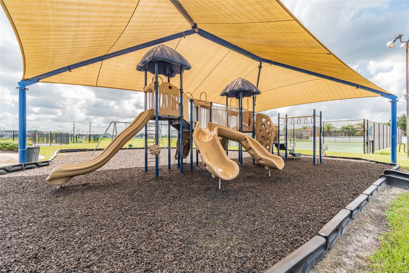 Covered Slides for sun protection and fun!