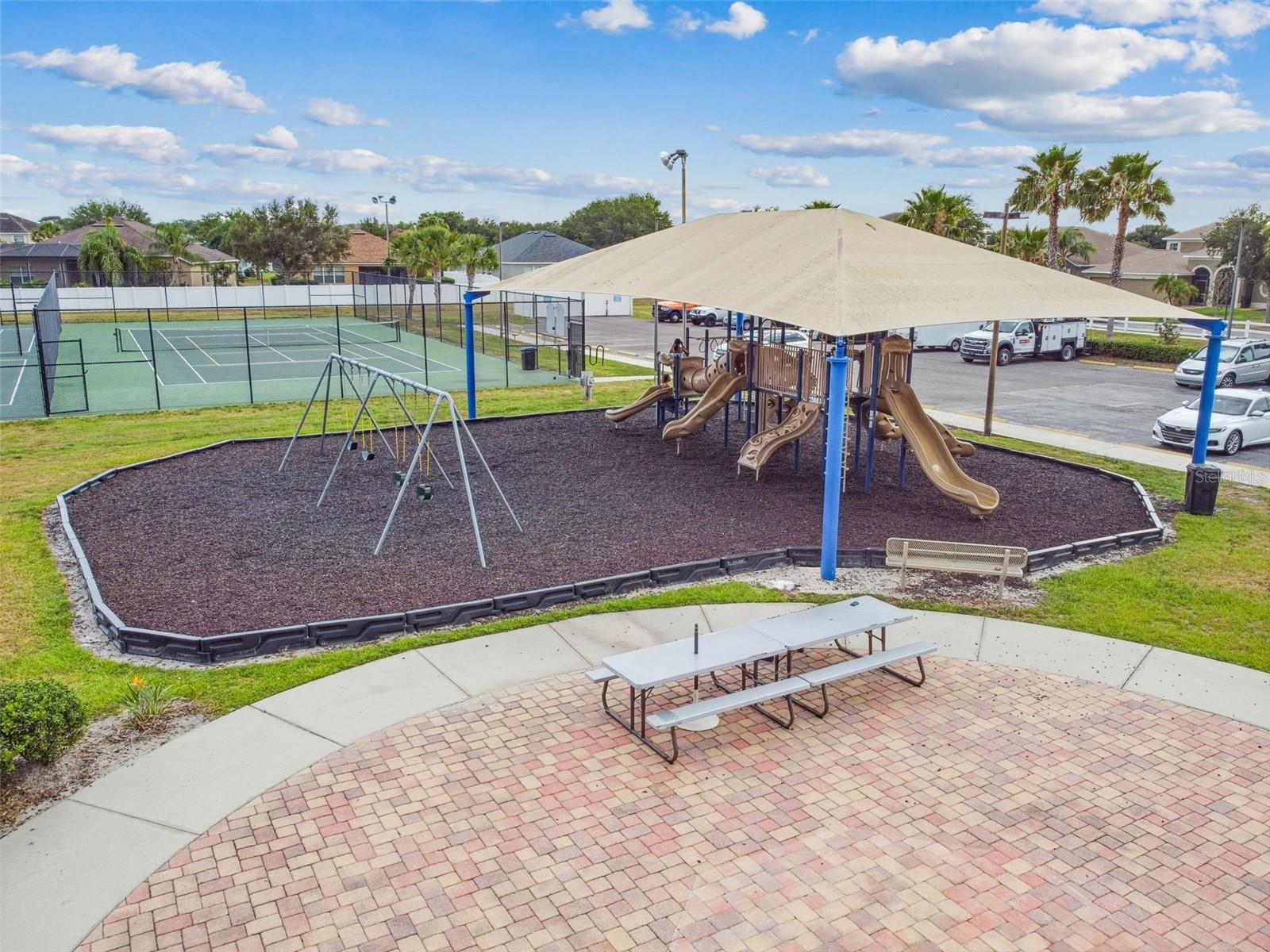 Playground, Pinic area, anf Tennis Court.