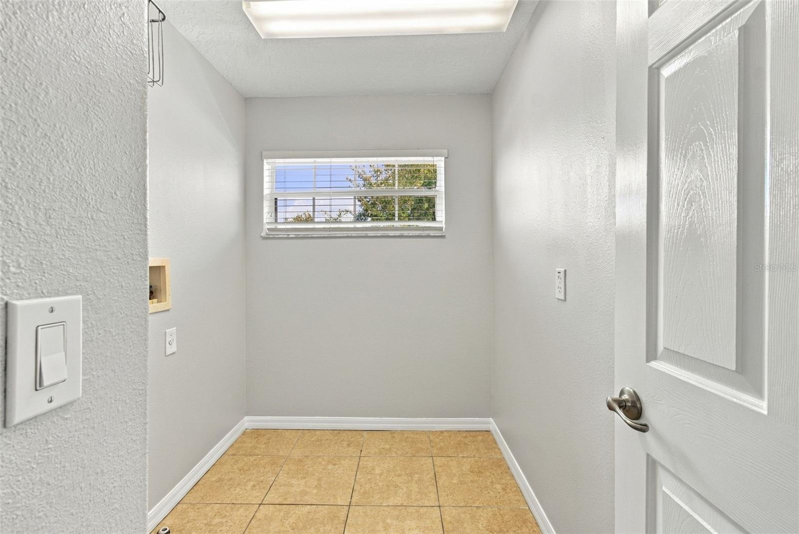 Upstairs Lauundry Room ready for your Washer and Dryer