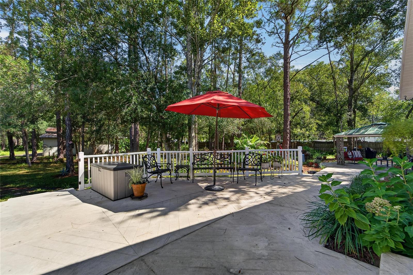Outside patio area