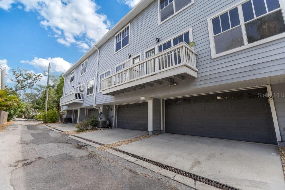 Garage and back entrance