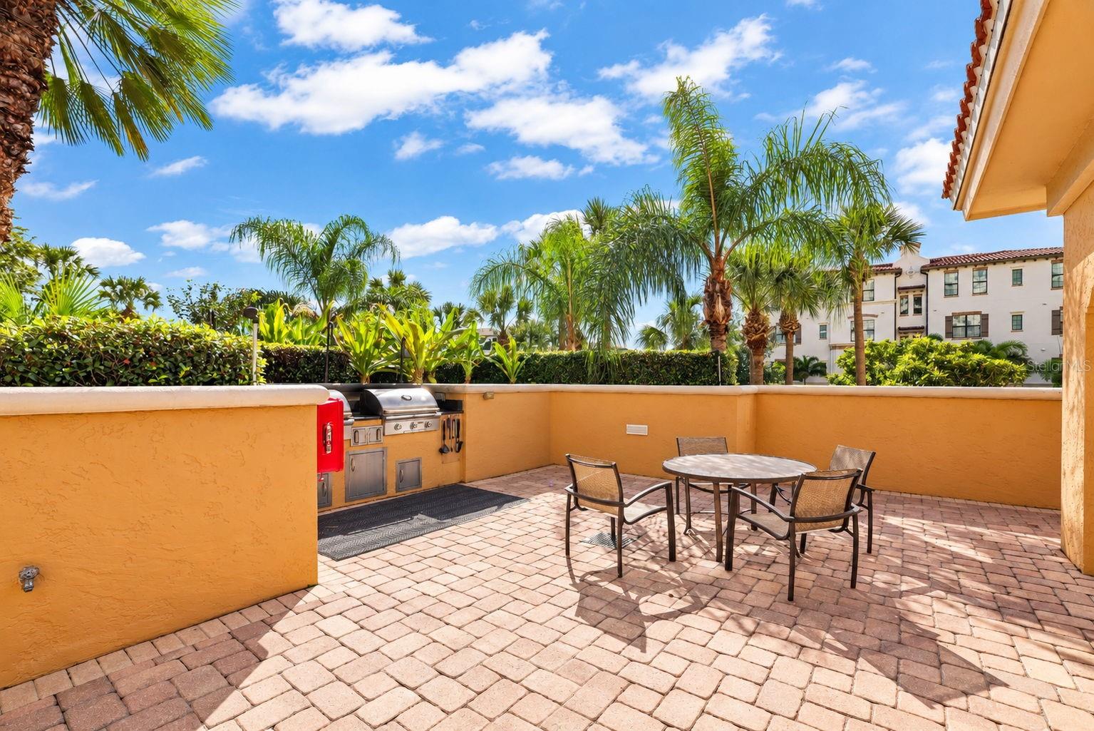 Grill Area By the Pool