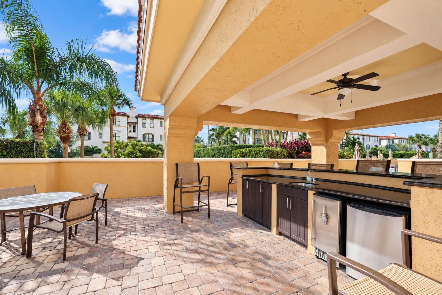Grill Area By the Pool