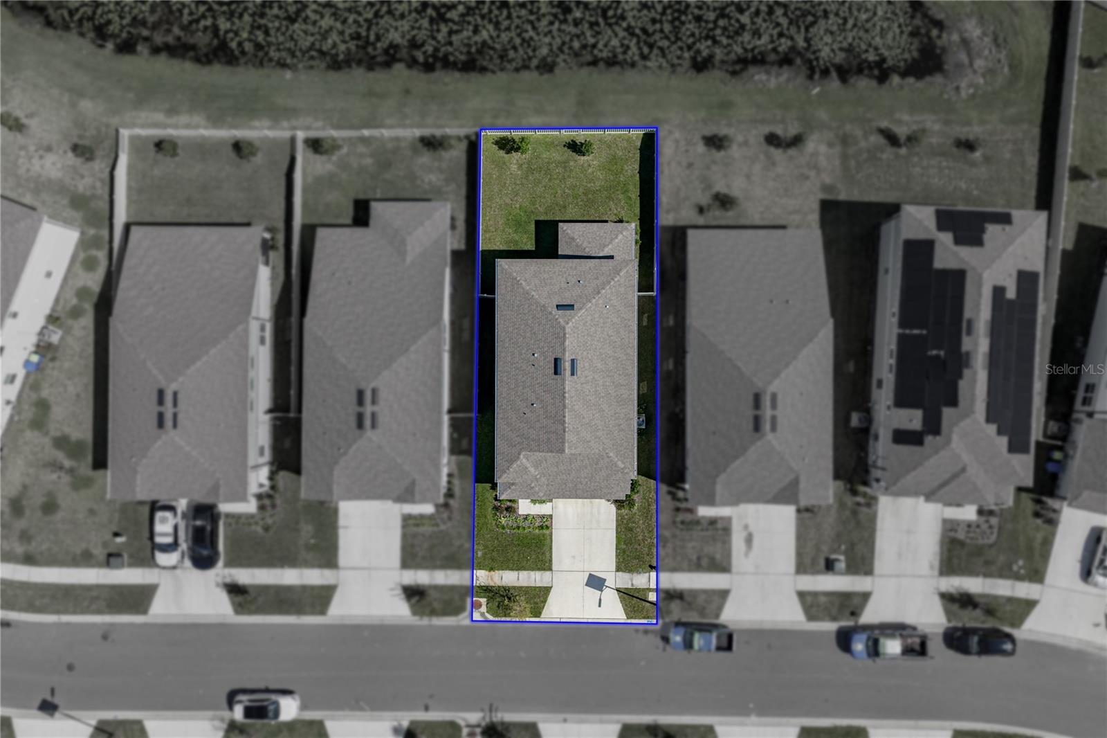 Arial Lot Line
