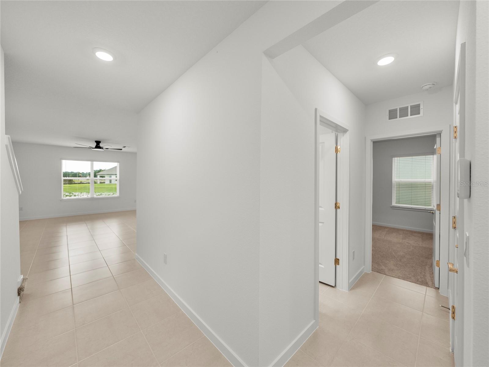 Front Entry Hall with recessed lighting