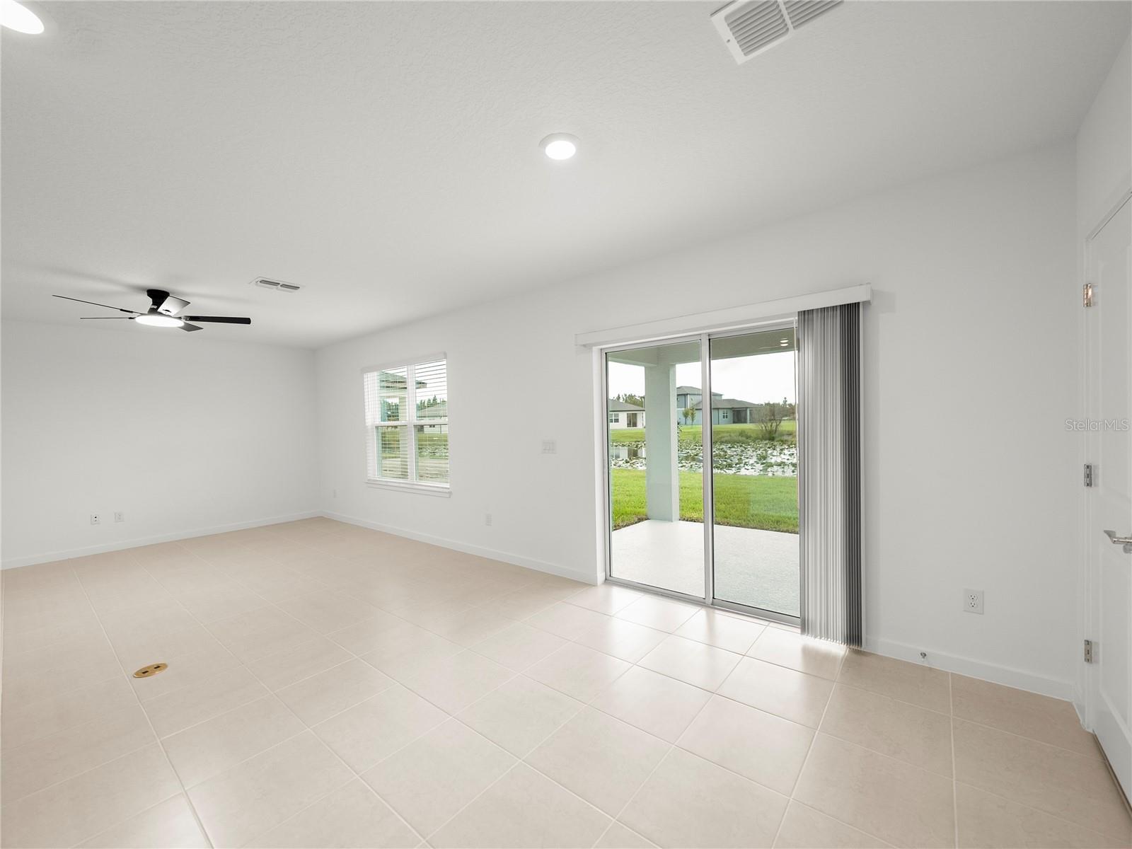 Amazing Views to Covered Lanai and Pond View Fully Fenced Backyard