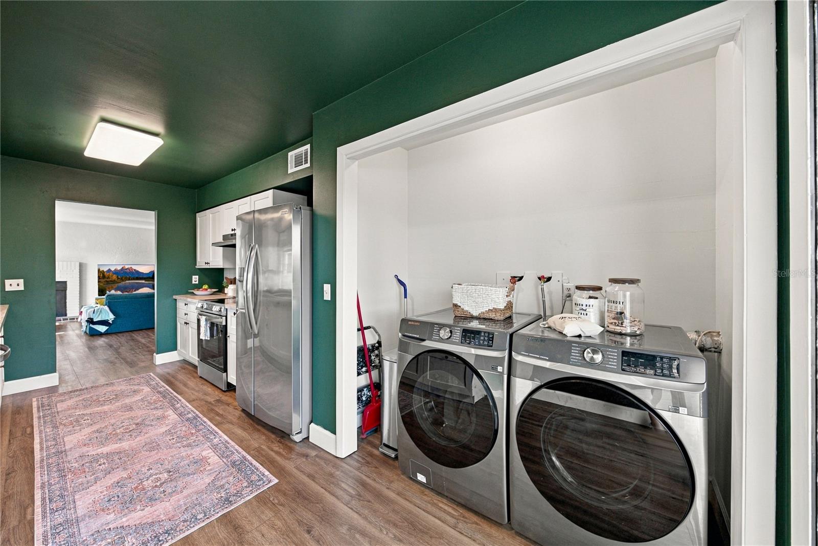 Inside Laundry Closet
