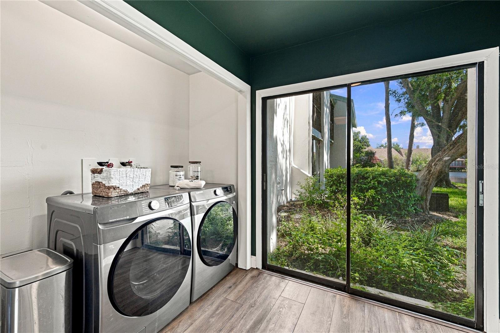 Inside Laundry Closet and Eat In Area with Beautiful Views