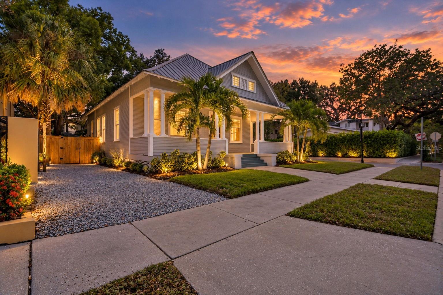 Digitally enhanced to showcase home at twilight. Digitally enhanced to showcase home at twilight.