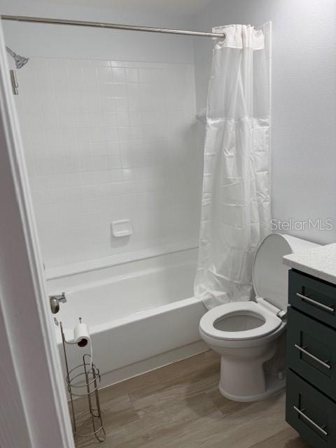 guest bathroom with updated vanity and flooring