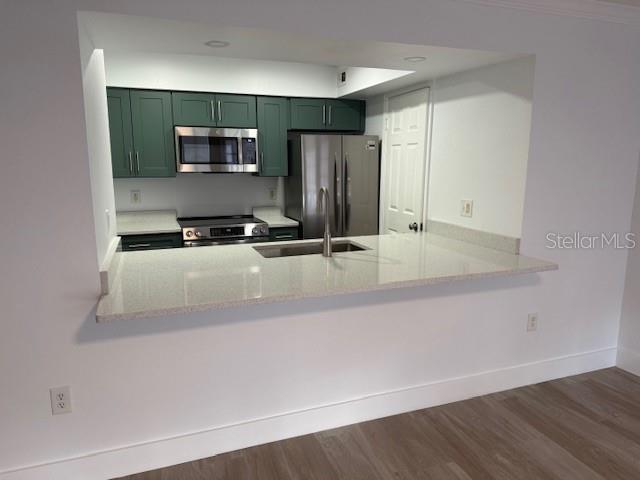 Open concept kitchen bar