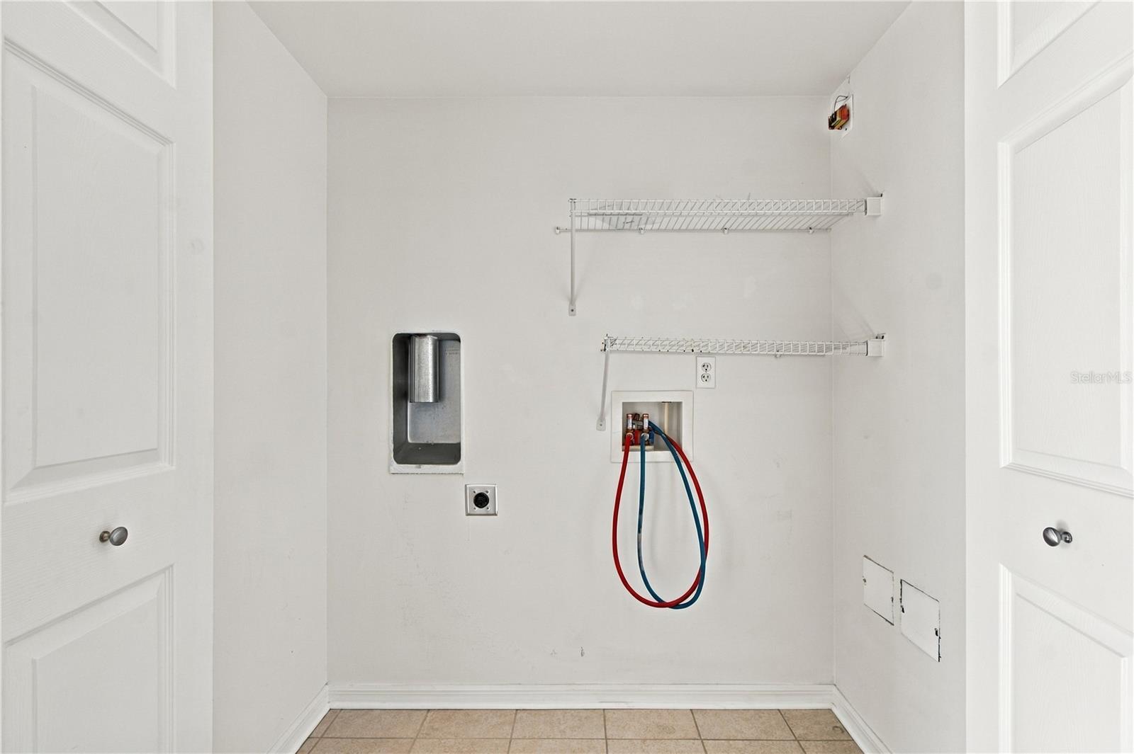 Washer / Dryer Hook up hall closet