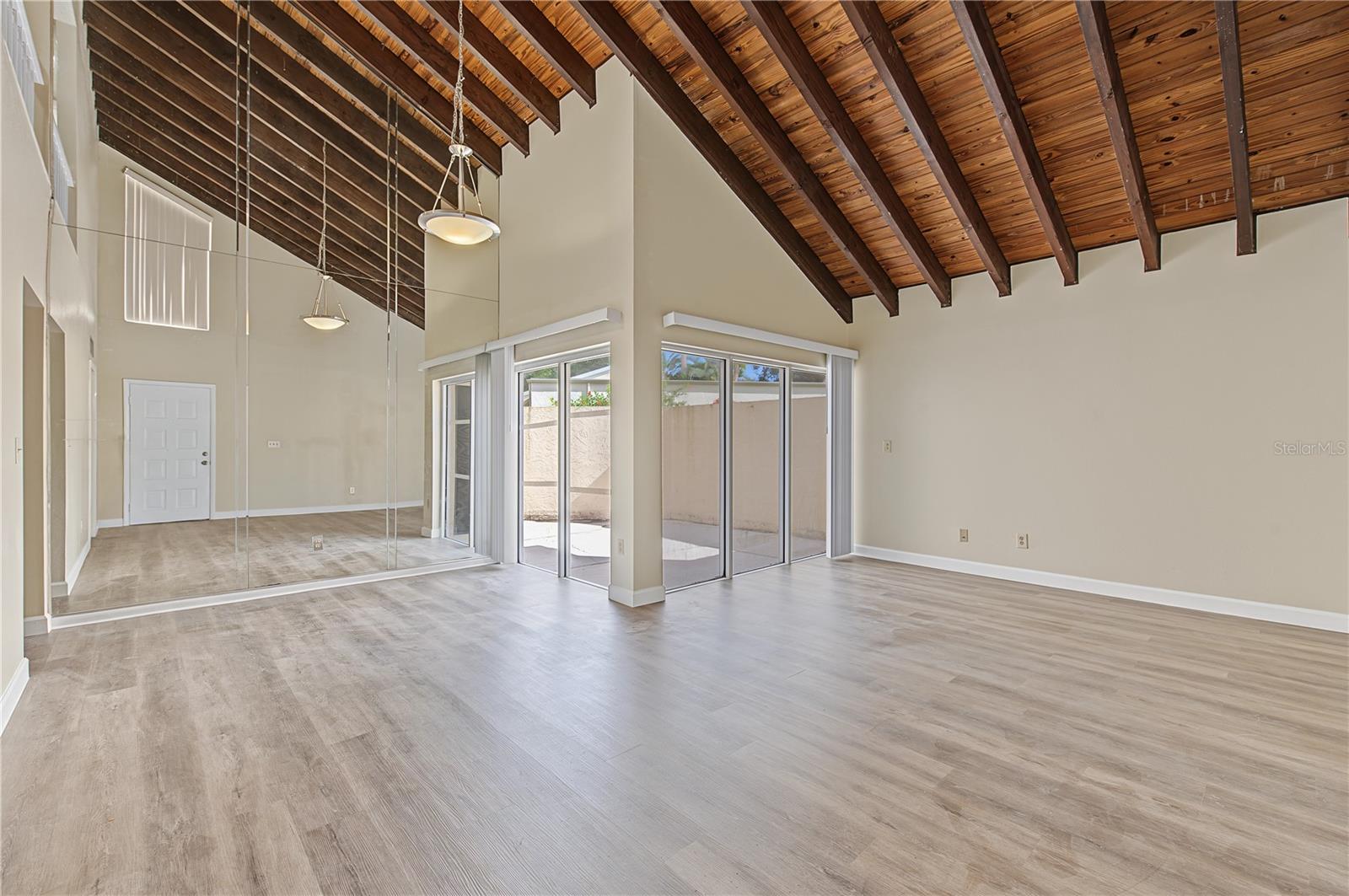 Huge Family and Dining Room, Vaulted Ceilings and lots of sunlight.