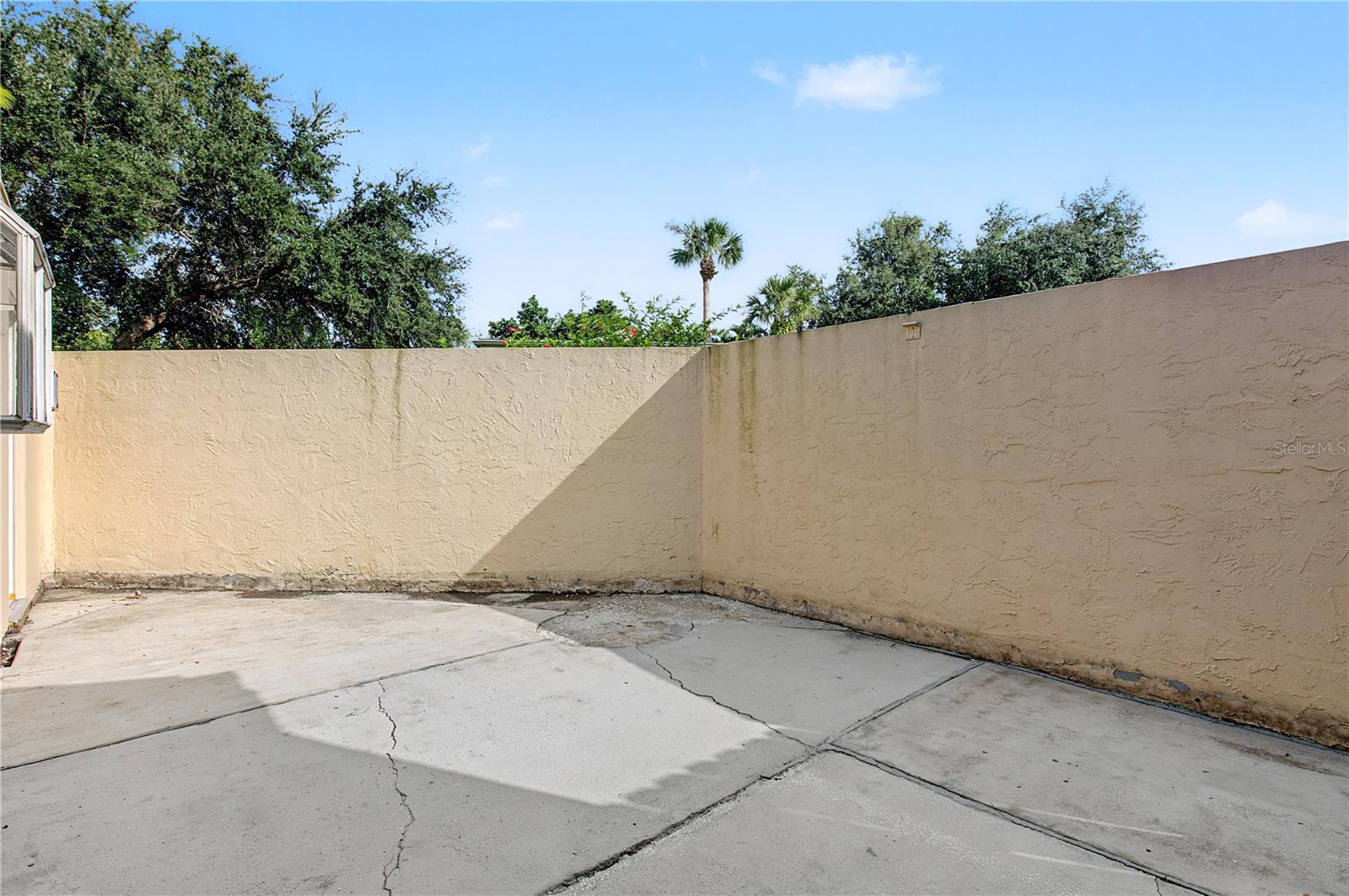 Outdoor private patio just off of the Family Room