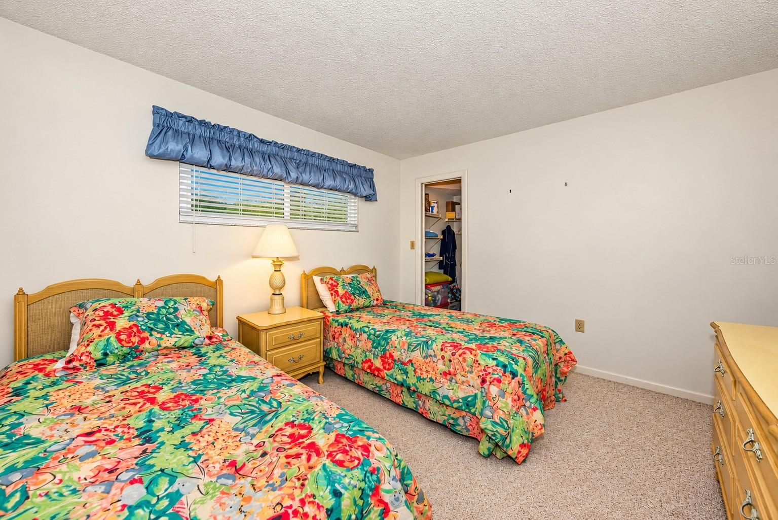 Second bedroom with walk-in closet