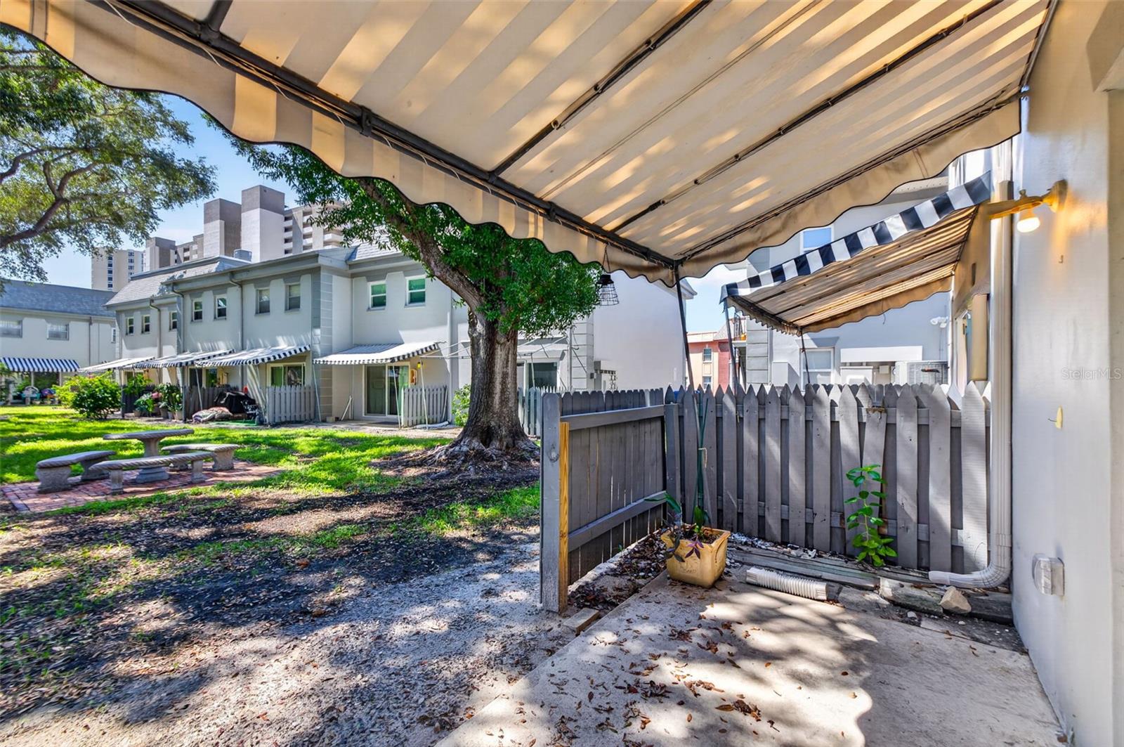 Covered patio