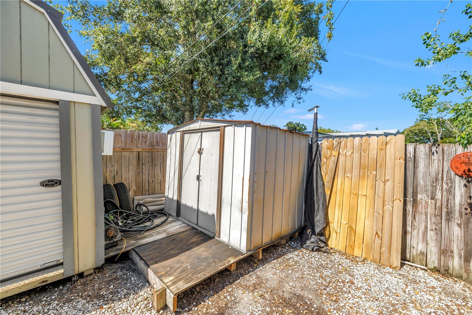 Second shed for even more storage.