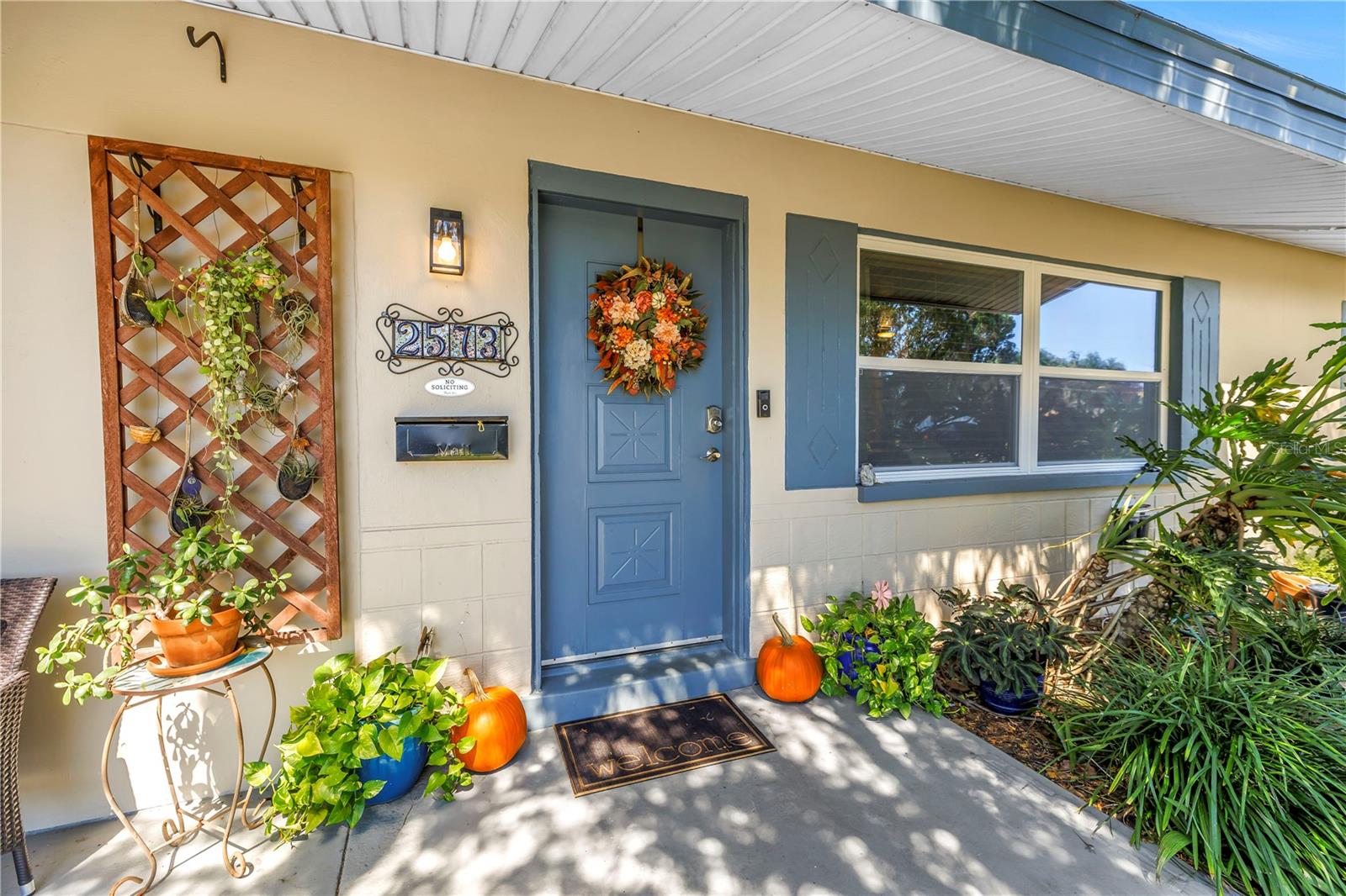 View of the front entry...