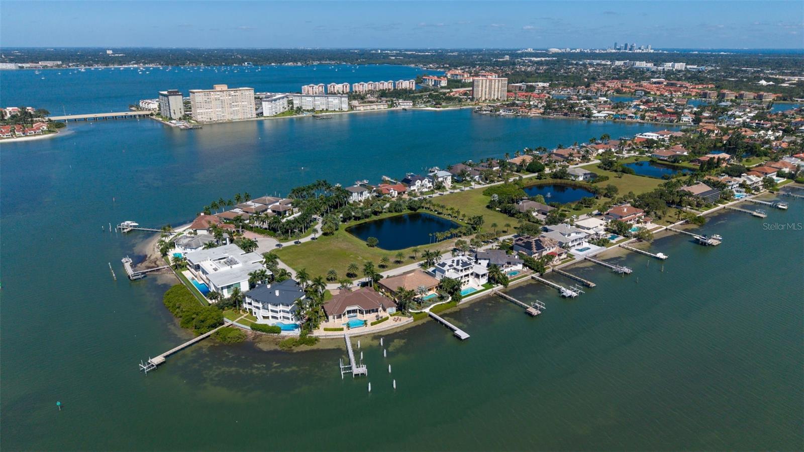 aerial view of bayway isles