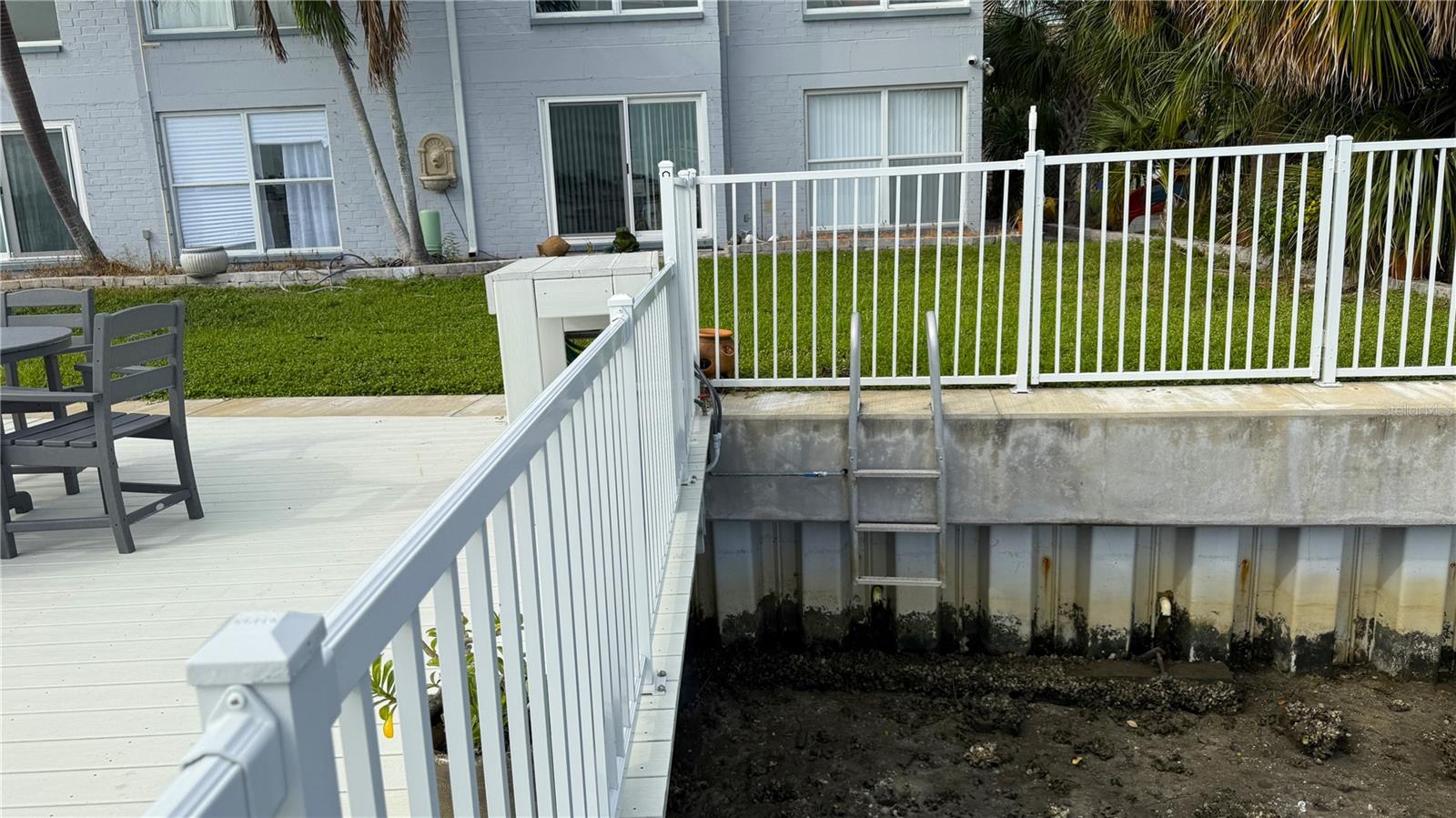 Access ladder to drop water Sports Equipment in water