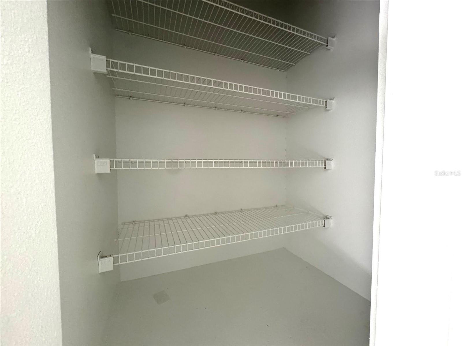 Additional closet in master bedroom