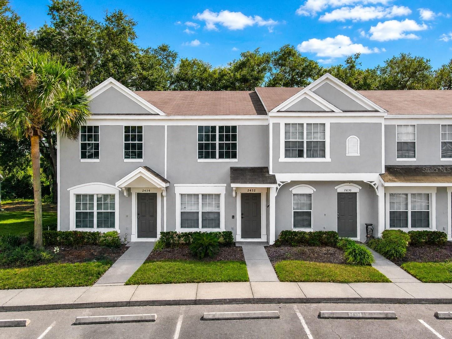 2 bedroom, 1 full bath, 1 half bath townhome with screened in porch.