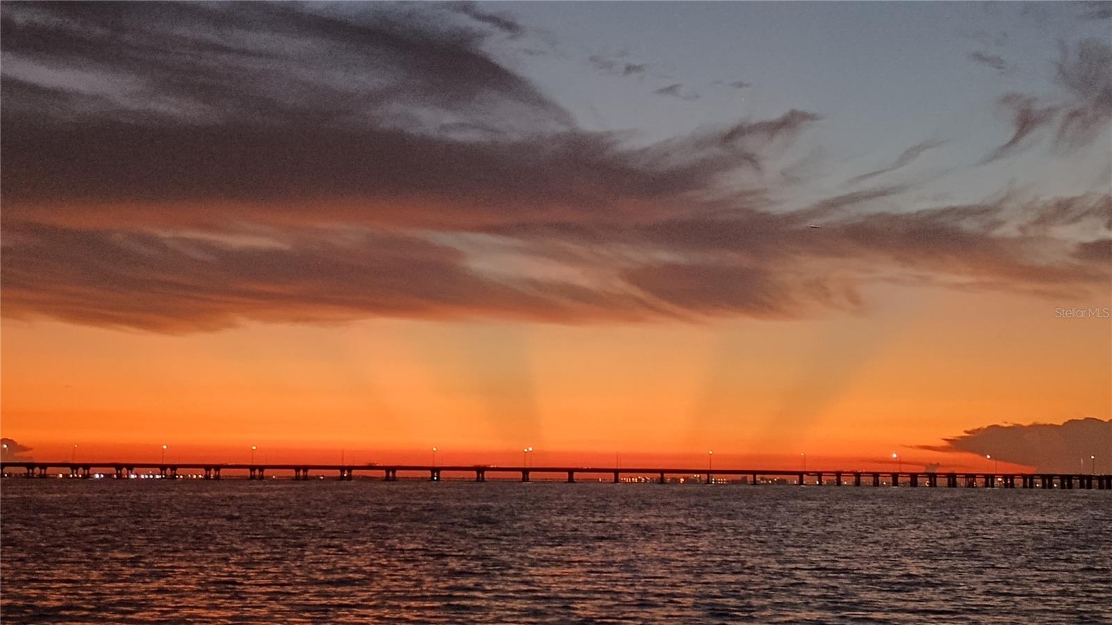 sunrise over Bayside Bridge