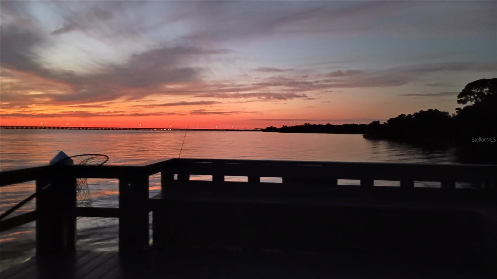 Sunrise from private community dock